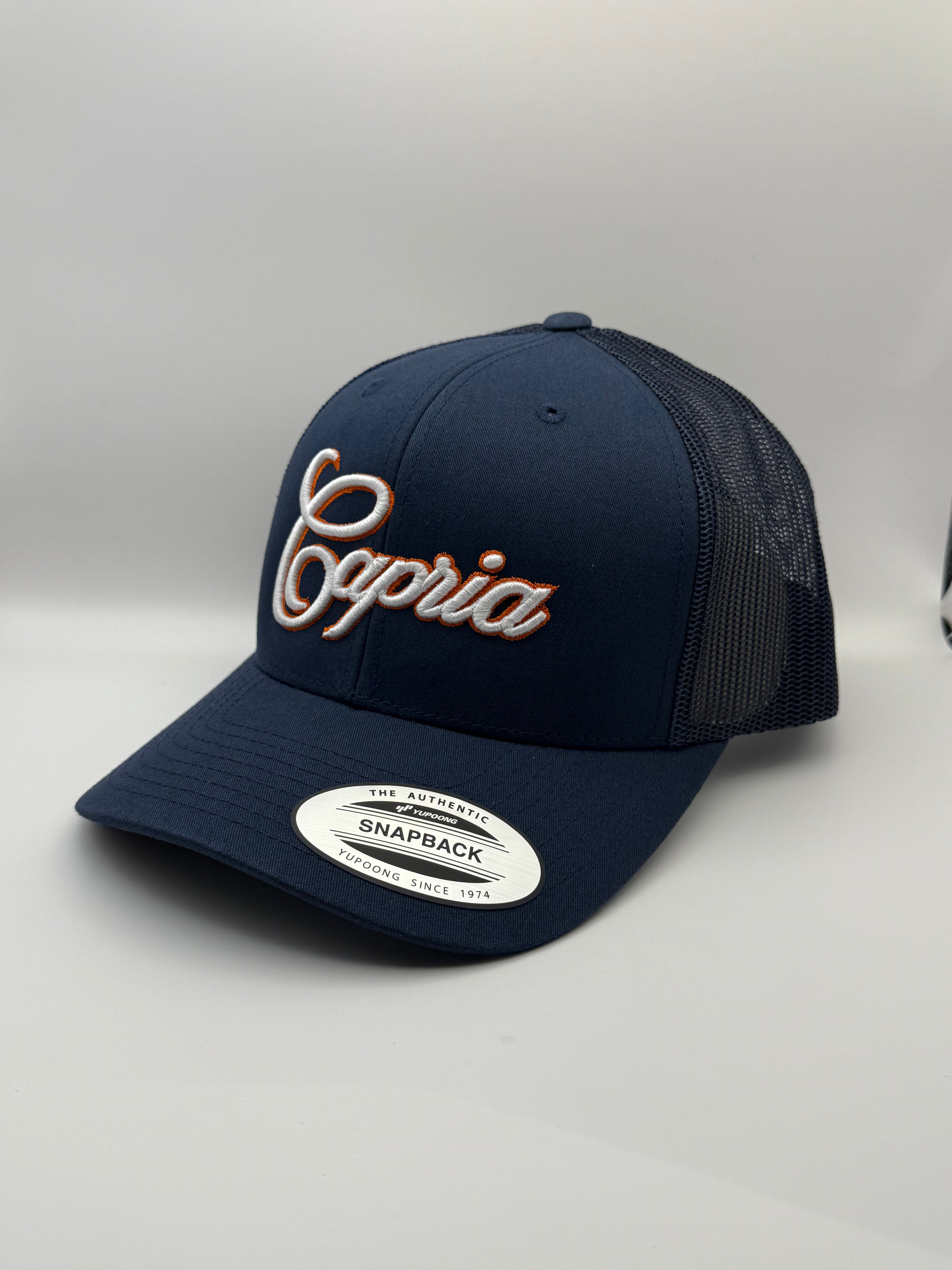 Capria Cap - Navy/Orange
